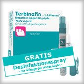 Aktion Terbinafin Gratis Desinfektionsspray